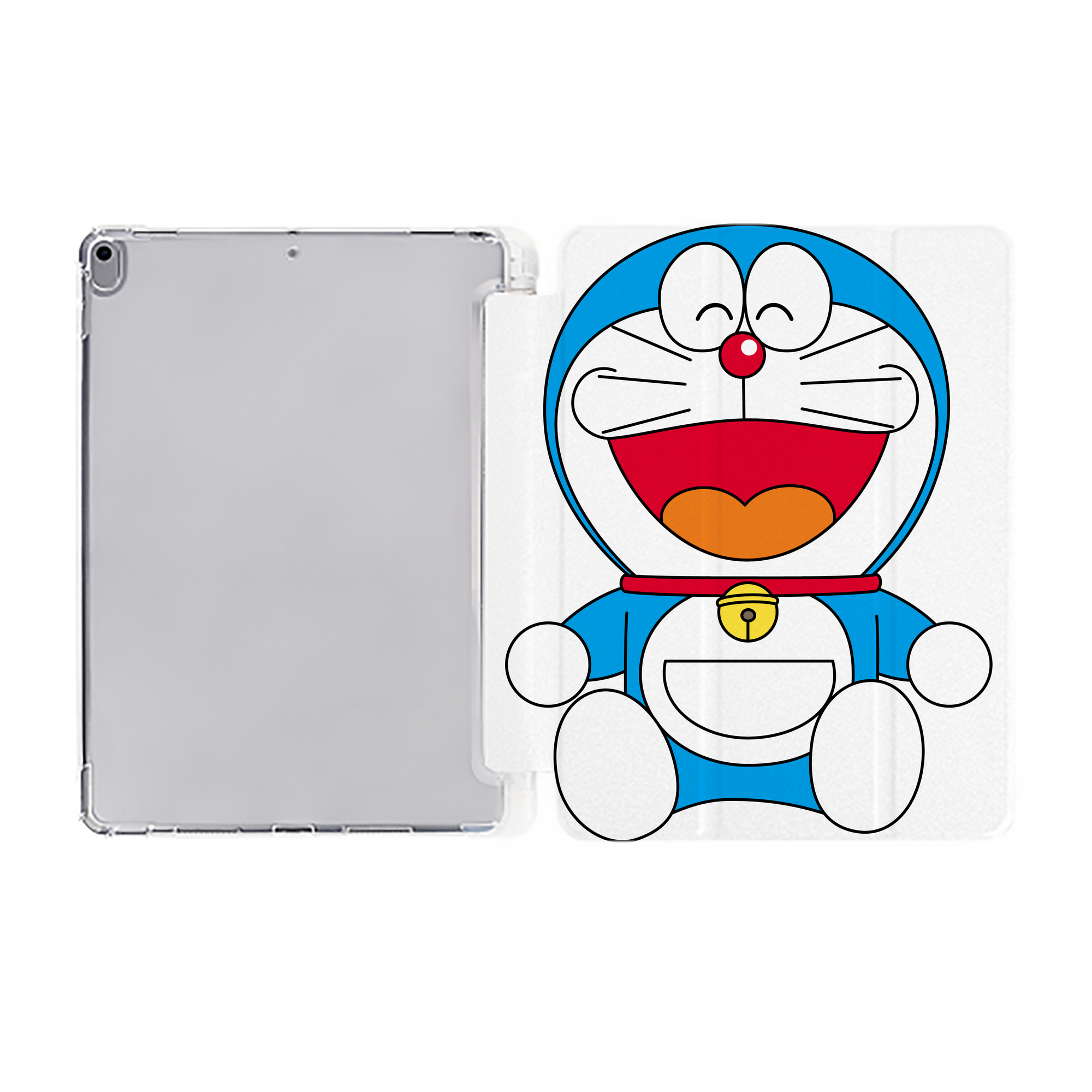 （画像用） ドラえもん Doraemon IPad ケース ペン収納付き 三つ折りスタンド PUレザー×シリコン 対応機種9.5/10.5/10.9インチ